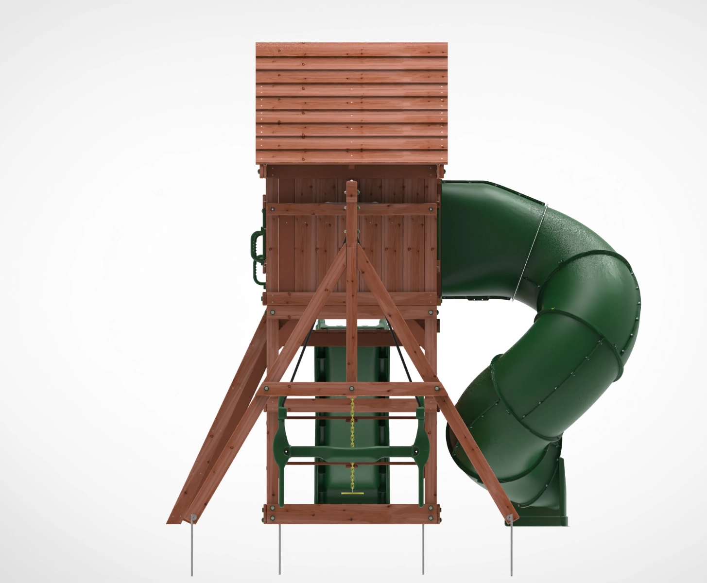 Little heros HQ - 2 Swings Tube slide