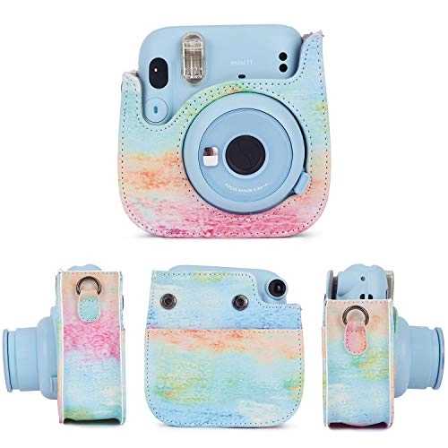 Camera case - Magic Blue + Mini Album - 64 Pockets + Close-up lens - Self-portrait mirror + Color Filters - 4 Colors + Photo frame - 5 Colors + Hanging Photo frame + Sticker Borders + Corner Sticker + Card Making Pen