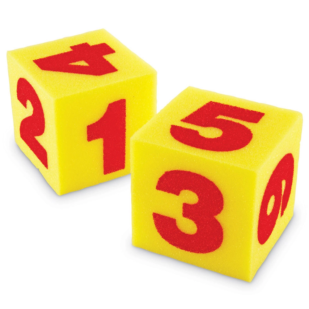 Giant Soft Numeral Cubes - 3 years+ 2 pieces