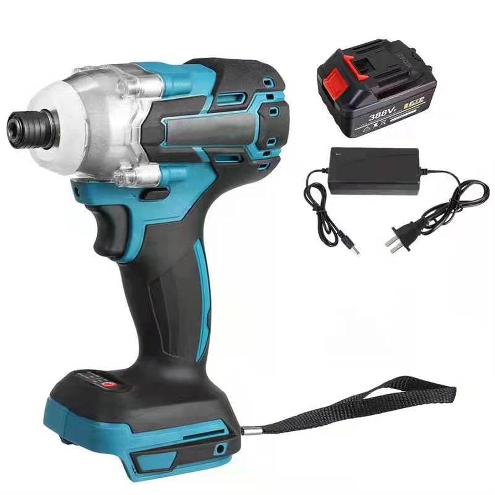 Torque Cordless Brushless Electric Drill Impact Screwdriver