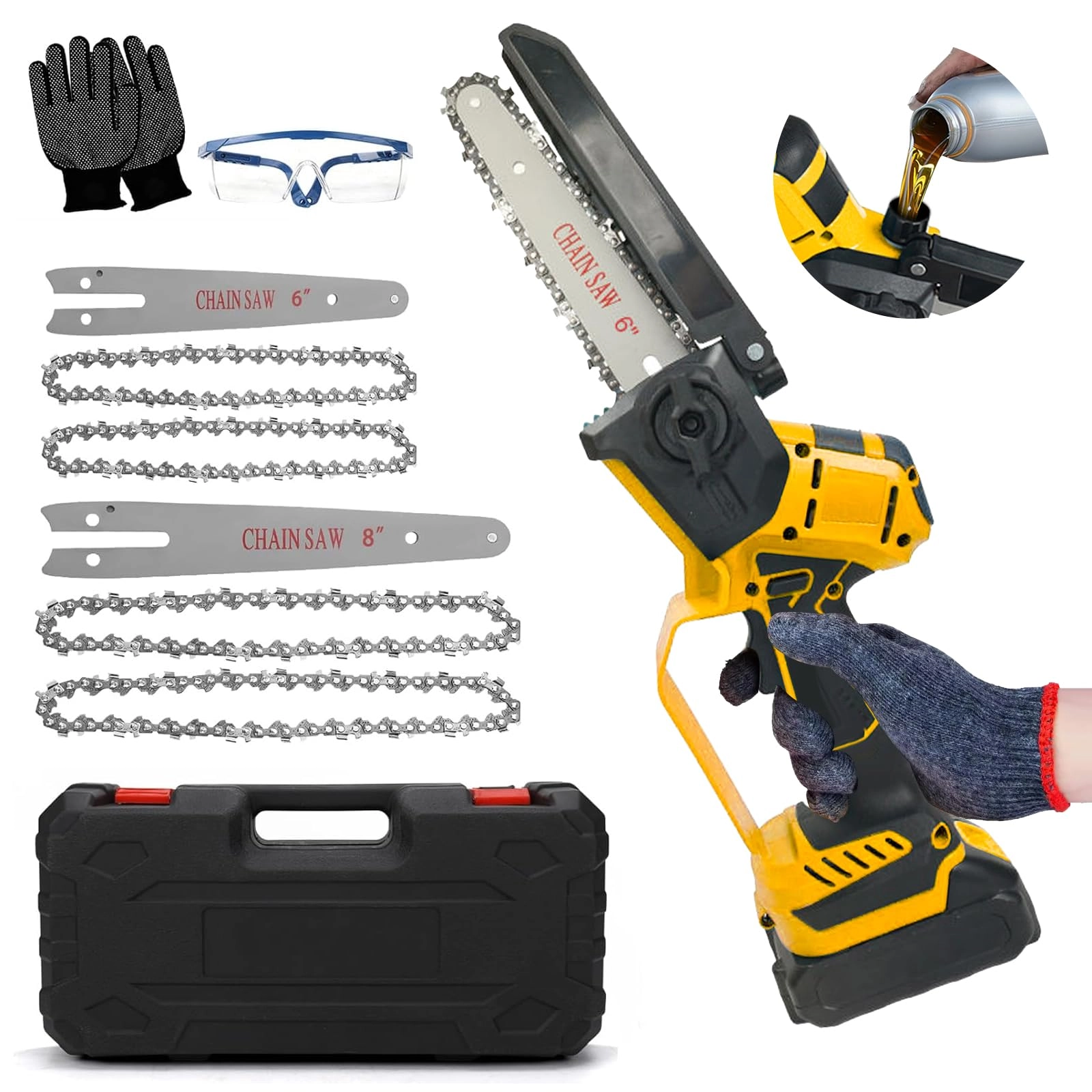 LIROPAU Mini Chainsaw - 600W