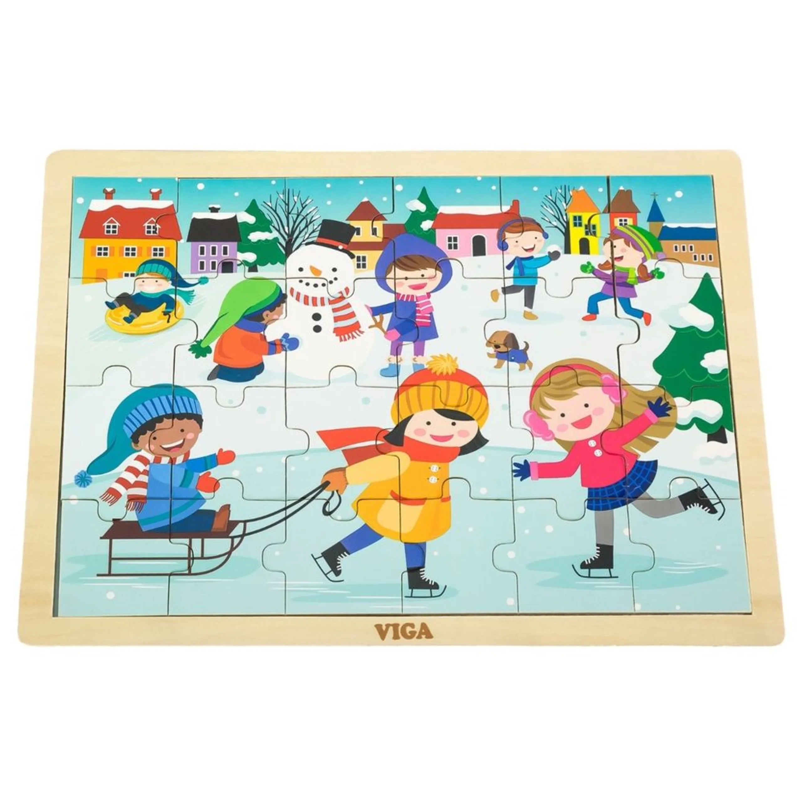 VIGA Winter Puzzle (SW-51272) - 24 pcs