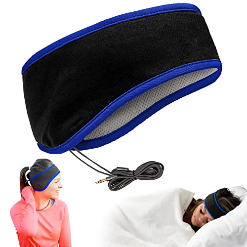 Sleep Headphones - Lycra Blue + Travel Bag
