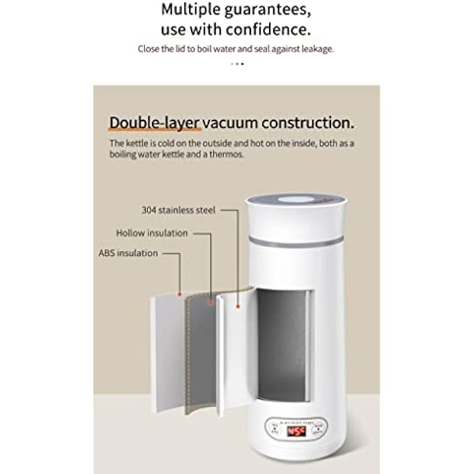 Travel Electric Kettle with 4 Temperature Settings 