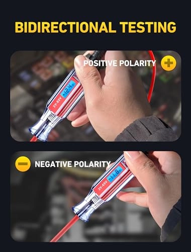 Digital LCD Circuit Tester - 3-48V alligator clip