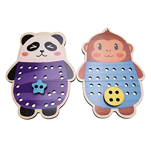 Animal Threading Board - 5 pieces