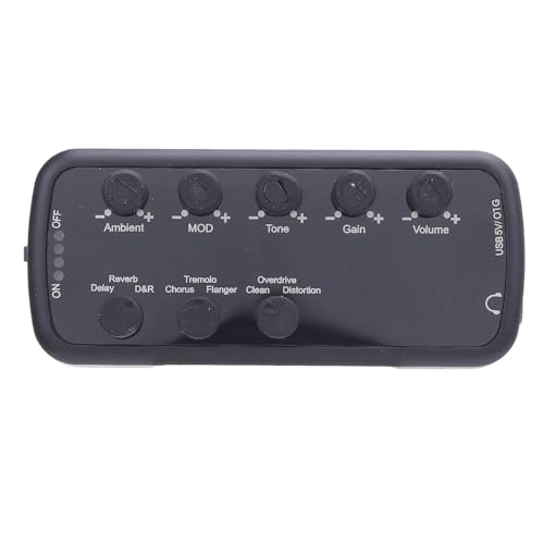 Guitar Headphone Amplifier - OTG Recording USB Charging Chorus Tremolo