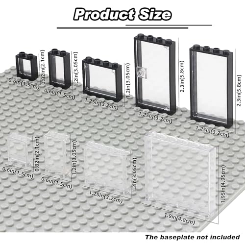 Tranparent Windows and Doors - 132 pcs