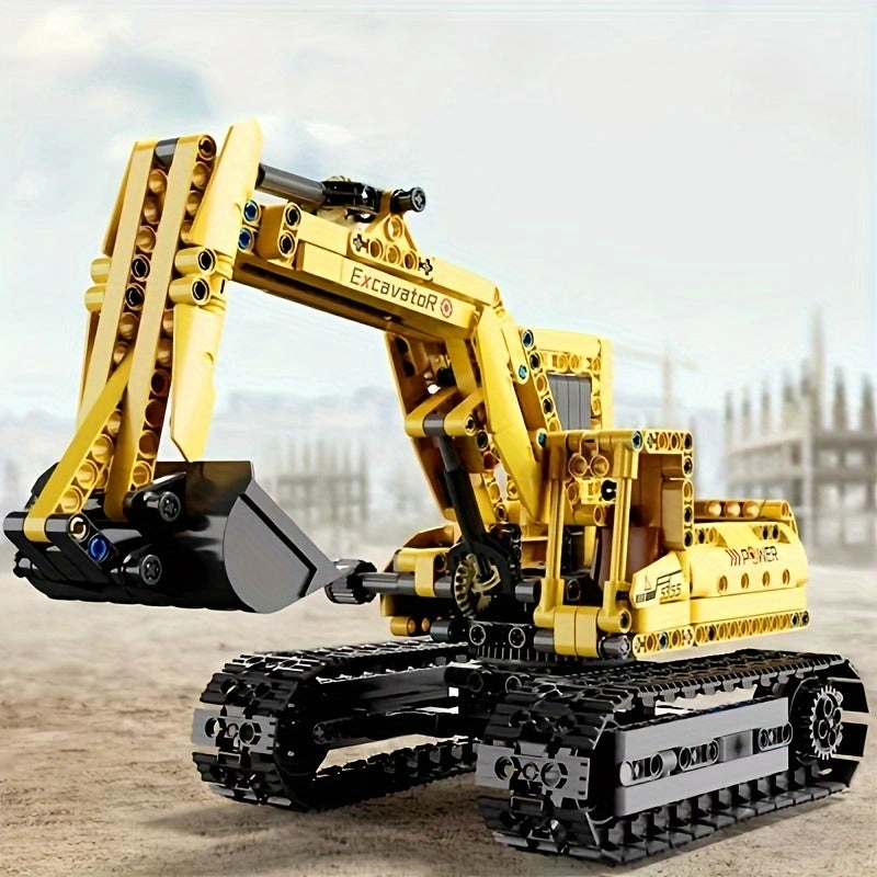 Generic Construction Vehicle Building Set - 522pcs