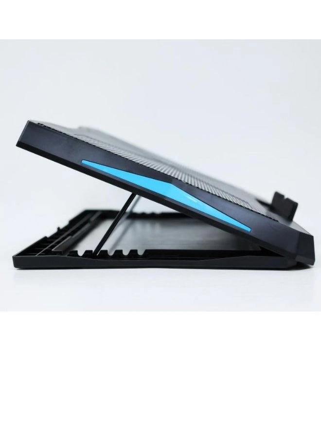 Laptop Cooling Pad - USB Powered Black/Blue