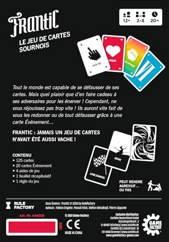 Frantic - Card Game (French)