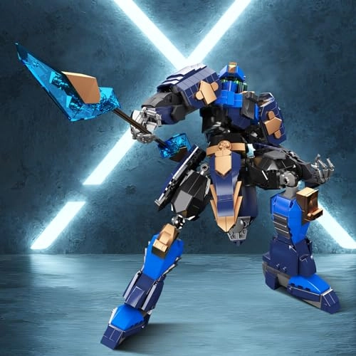 Mech Robot Building Set (70128) - Ma Chao-blue Movable Joints