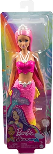 Barbie Dreamtopia Mermaid Doll - Curvy Pink Hair Ages 3+