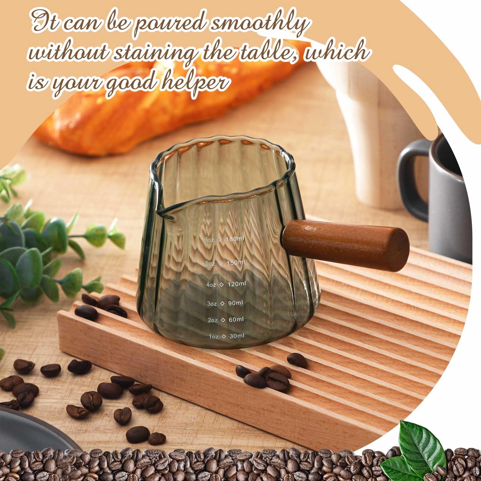 Espresso Shot Glass - 1 pcs - Handle - 180 ml