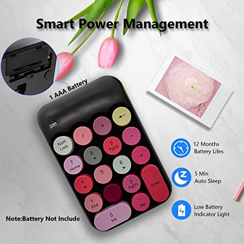 X910 - Wireless Numeric Keypad Black Red