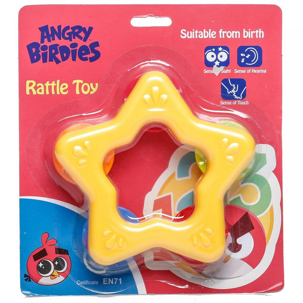 Angry Birds Rattle Toy - 3 months Star