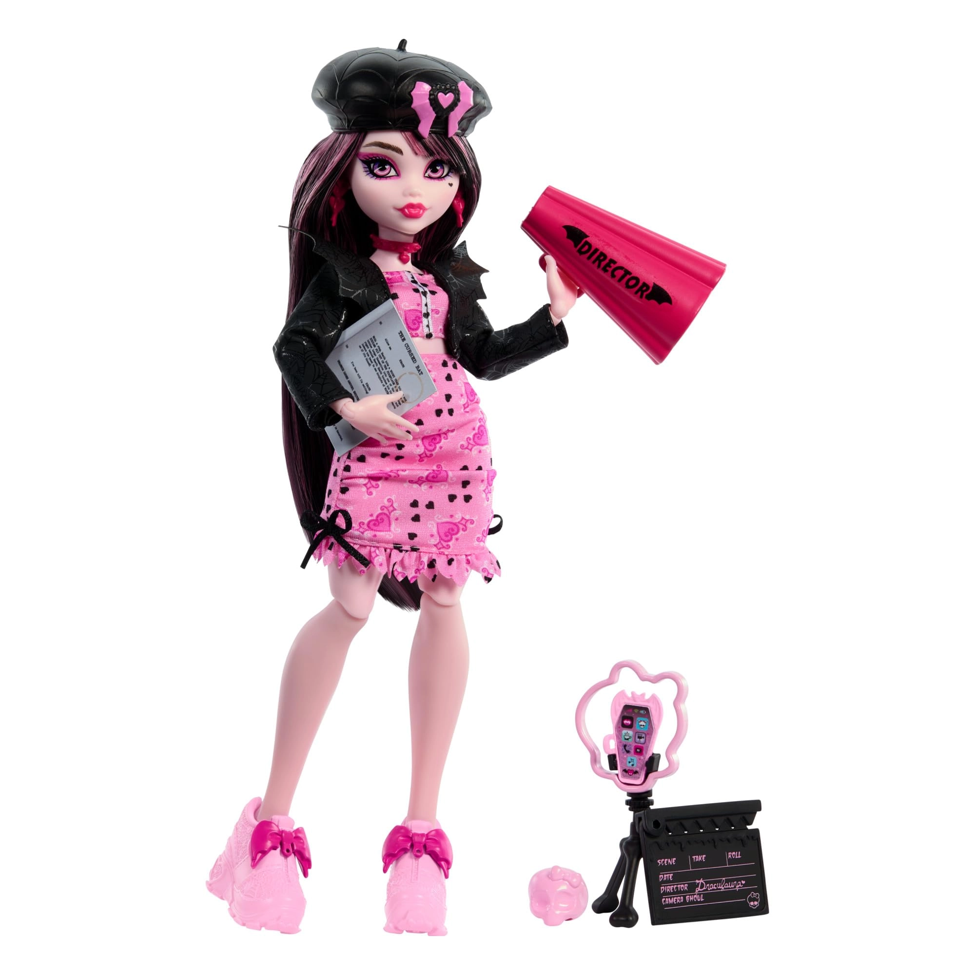 Mattel Draculaura Doll - Fearbook Movie Club Accessories Set Ages 4+