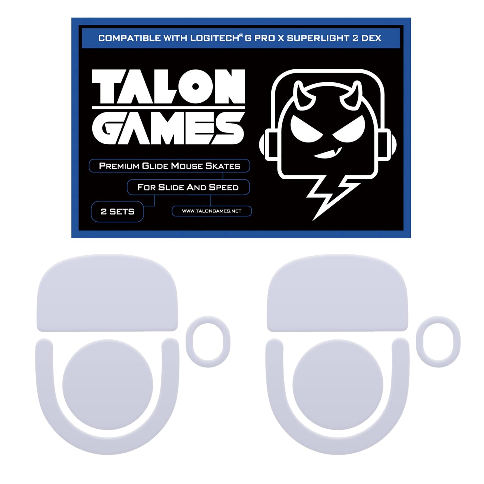 TALONGAMES Rounded Curved Edges Mouse Feet - Bluetooth