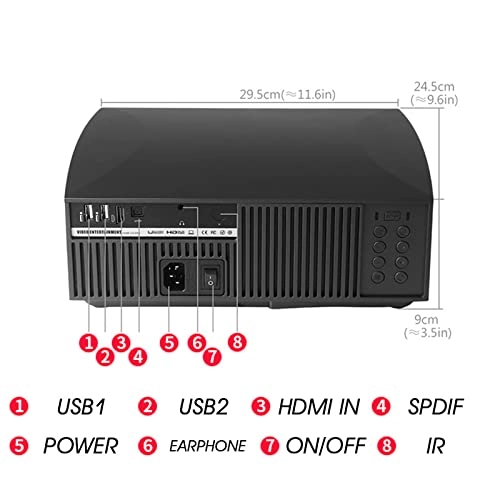 Mini Projector TY0222000838 6500 Lumens