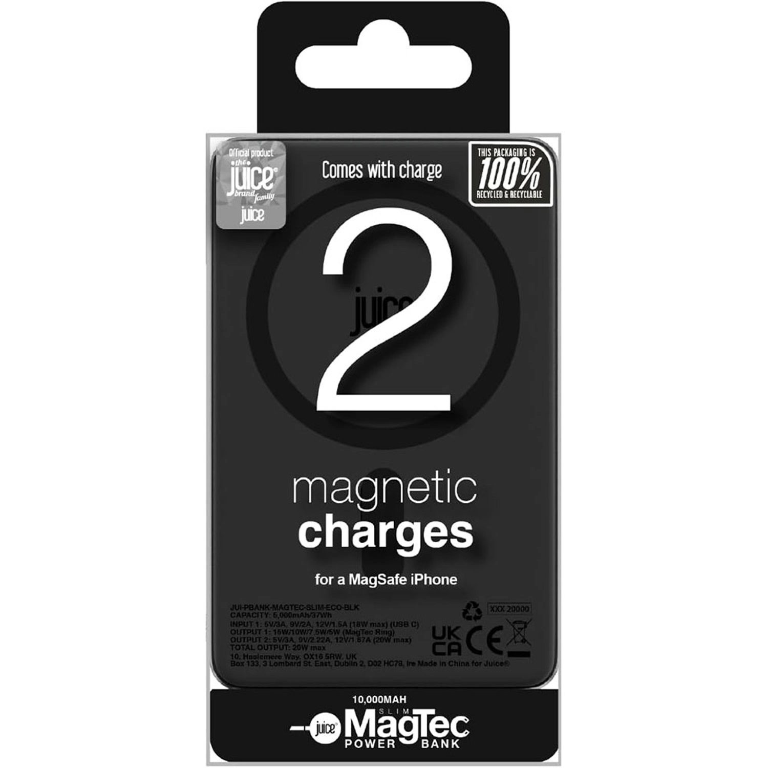 PBSLIM10KBLK - 10,000mAh 18W