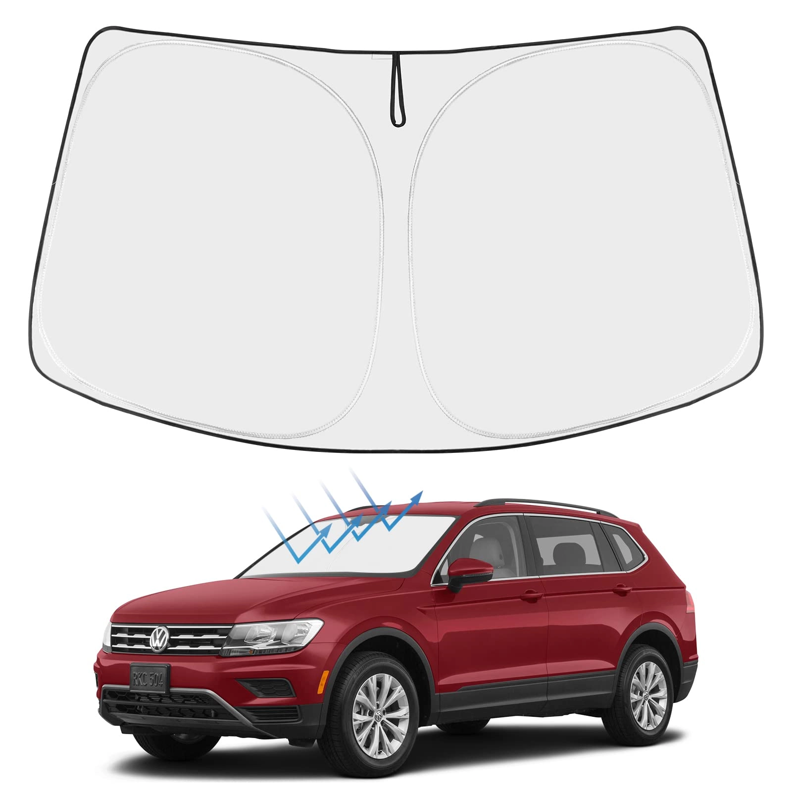 Proadsy Front Windshield Shade - Volkswagen Tiguan 2009|2010|2011|2012|2013|2014|2015|2016|2017