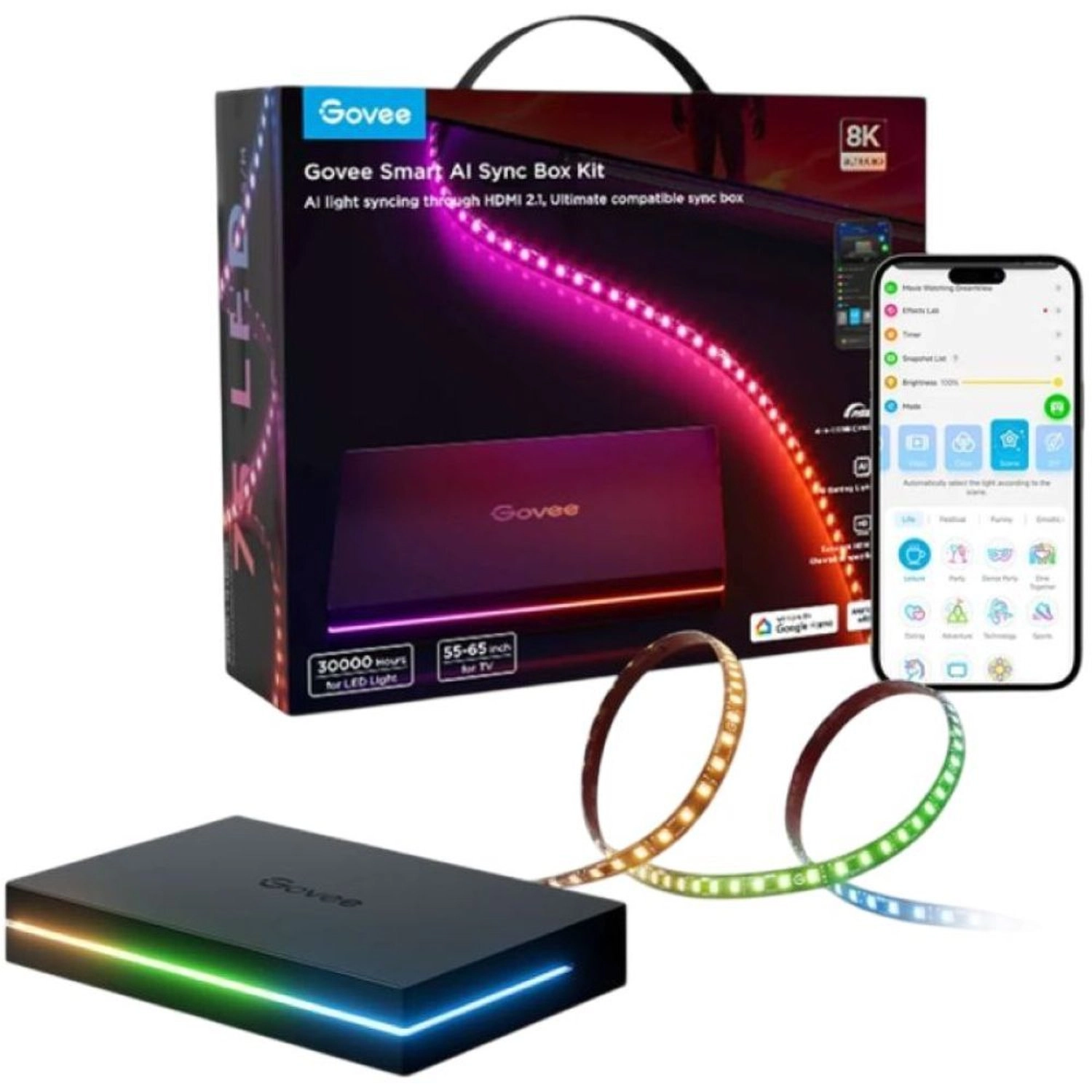 Govee AI Sync Box Kit - 60W HDMI 2.1 8K60Hz