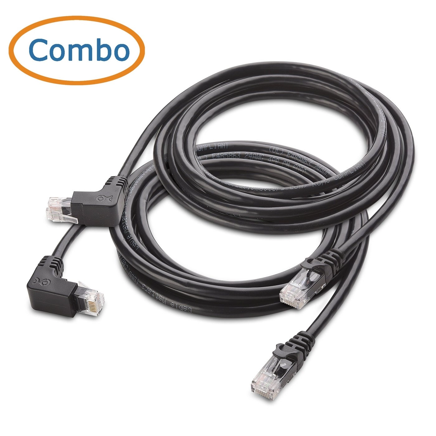 Cat 6 Ethernet Cable - 7ft Combo-Pack