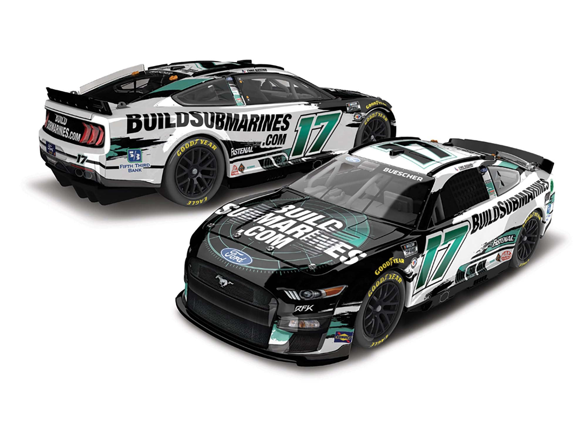 lionel racing Chris Buescher 2023 Mustang - 1:24 ARC