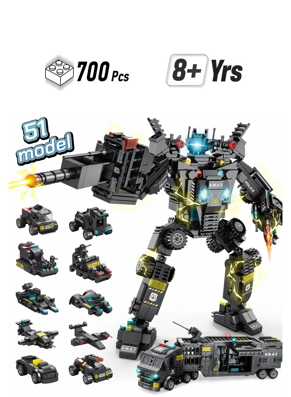 Loquat Robot Building Kit - 51-in-1 700 pcs