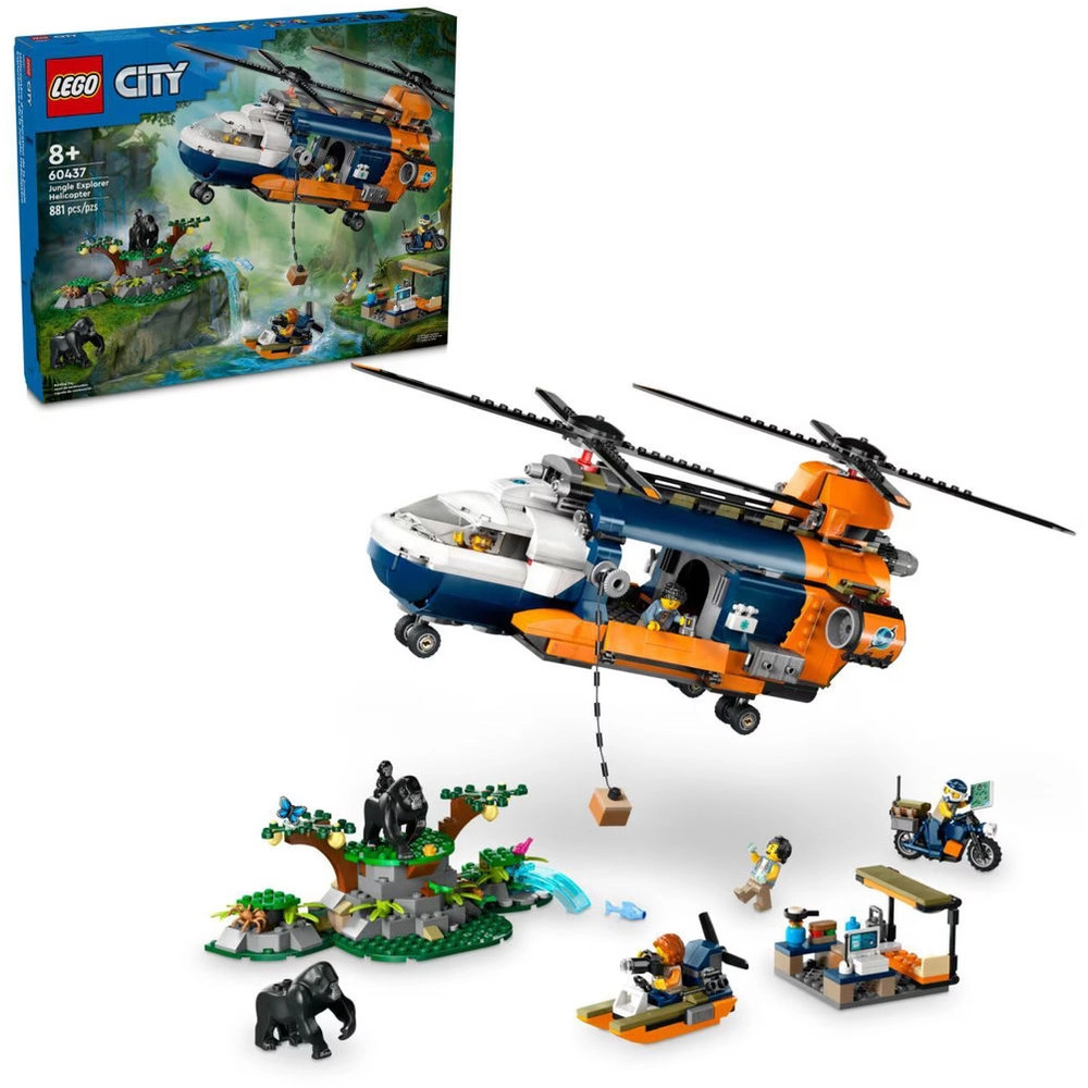 City Jungle Explorer Helicopter at Base Camp (60437)
