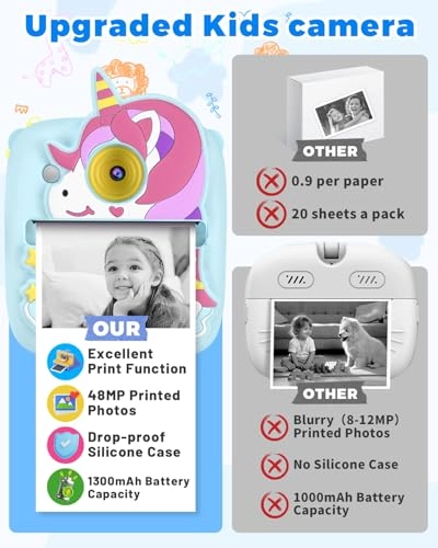 Instant Print Camera - 48MP 1080P