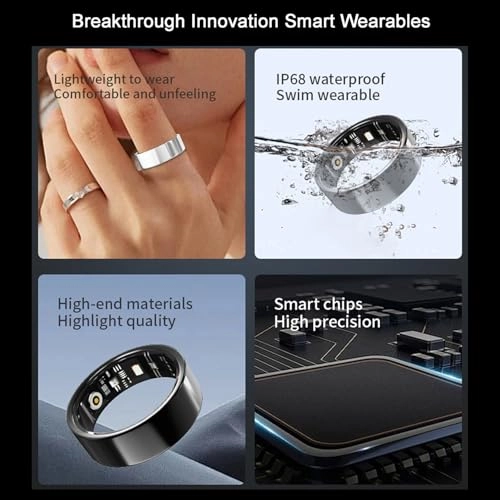 Smart Ring - Heart Rate Blood Oxygen IP68 Waterproof