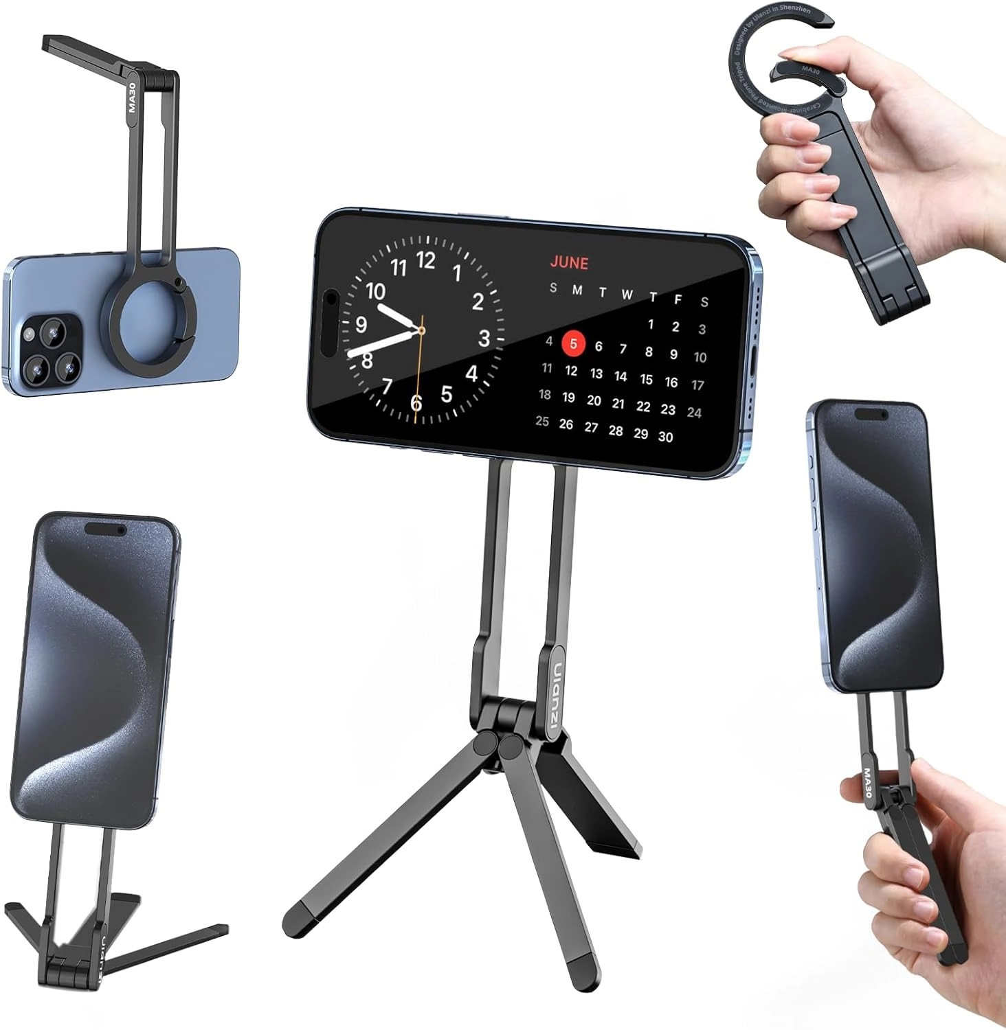 Ulanzi MA30 - Magnetic Phone Tripod Stand For iPhone 16 15 14 13 12 Series