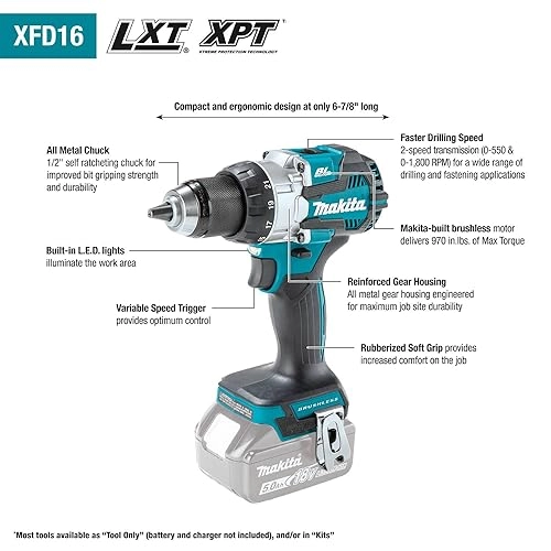XFD16Z - 18V Brushless 1/2" Driver-Drill