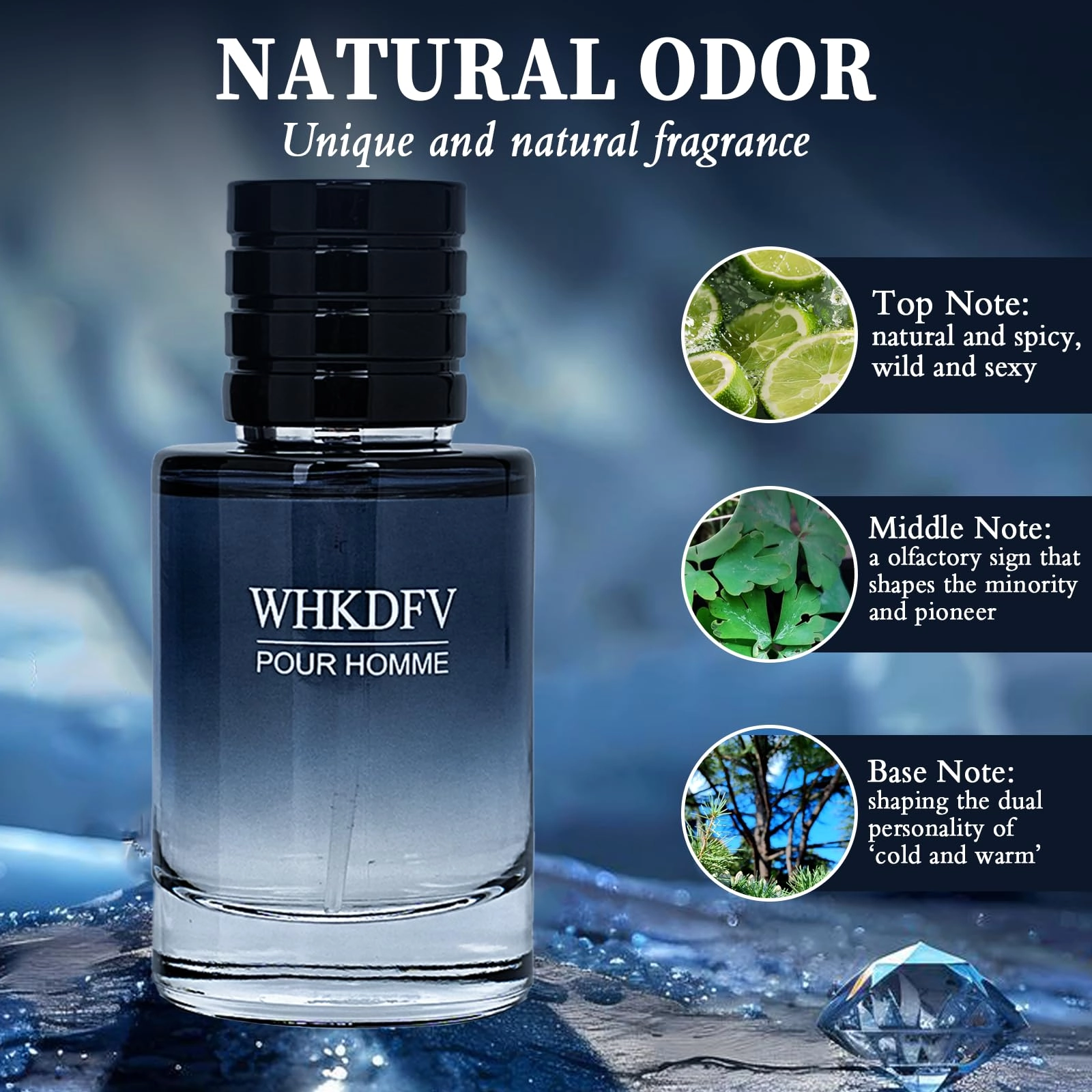 Amber Wood, Lemon, Mint Eau de Toilette 50 ml