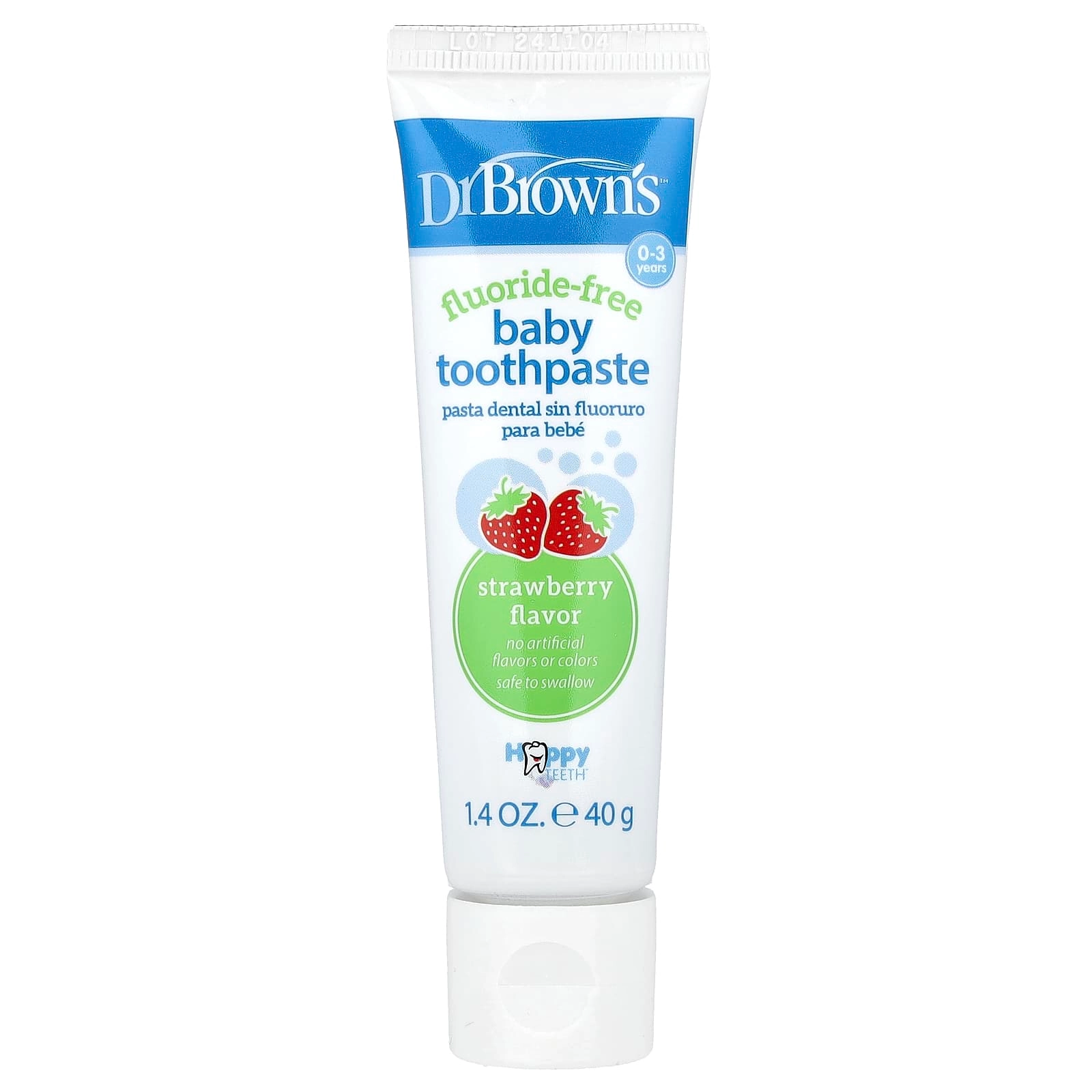 Dr. Brown's Baby Strawberry Toothpaste 0-3 Years 40 g