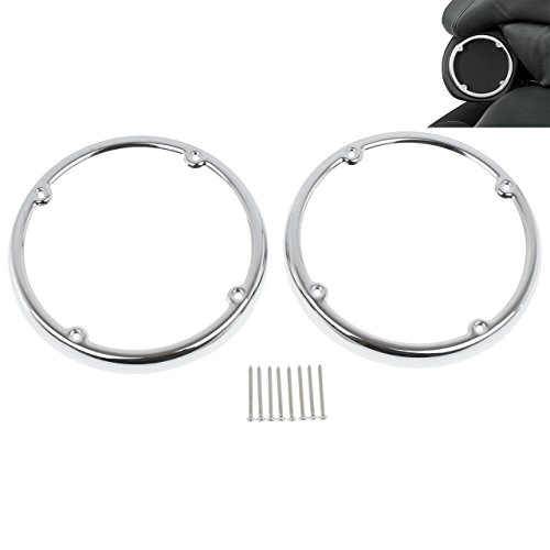 Motorcycle Chrome Speaker Trim - 2