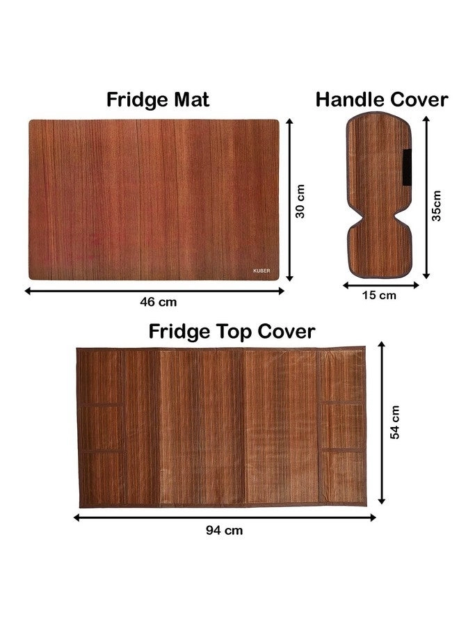 Fridge Appliance Set - PVC Maroon 94 x 54 x 1 CM