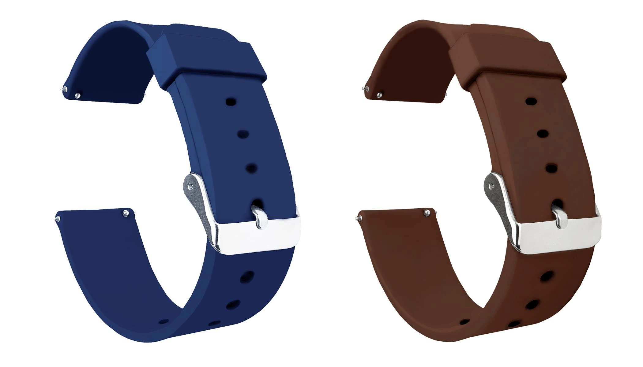 2 Pack 20mm Silicone Watch Band for Sekonda Motion