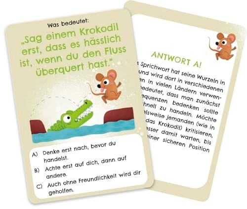 Mein tierisches Sprichwörter-Quiz - Lustiges Kartenspiel (German)