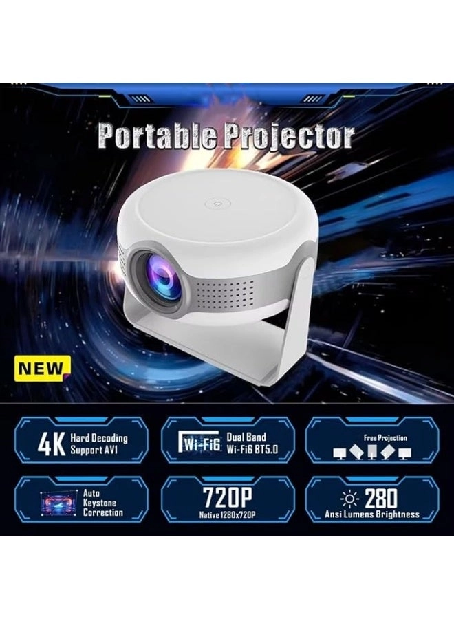 Portable 4K HD Smart Projector