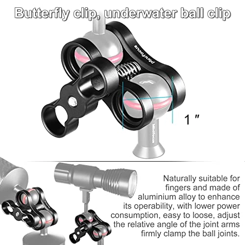 Ball Clamp Mount - 1" 360° 4PCS