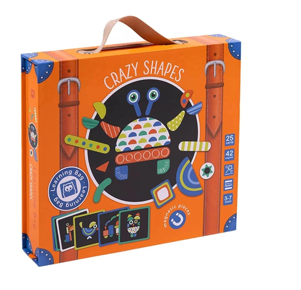 Magnetic Crazy Shapes And Cards Game - 3+ 67 pieces