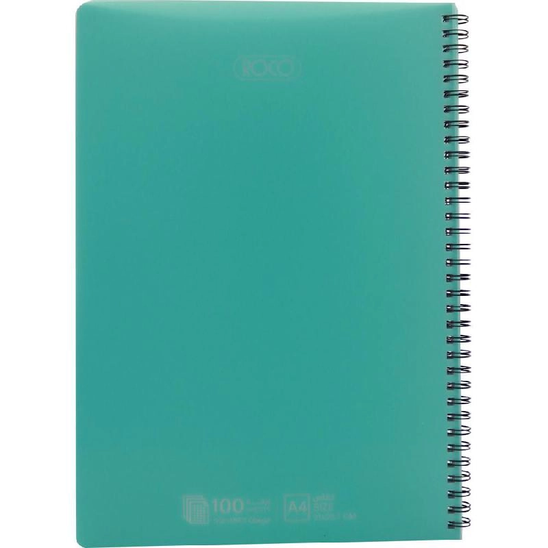 Notebook 19 X 26 cm Spiral - Grid 100 Sheets