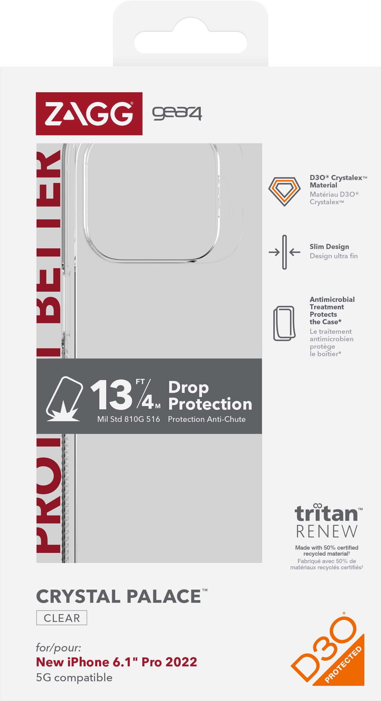 Crystal Palace Snap Clear Case for iPhone 14 Pro