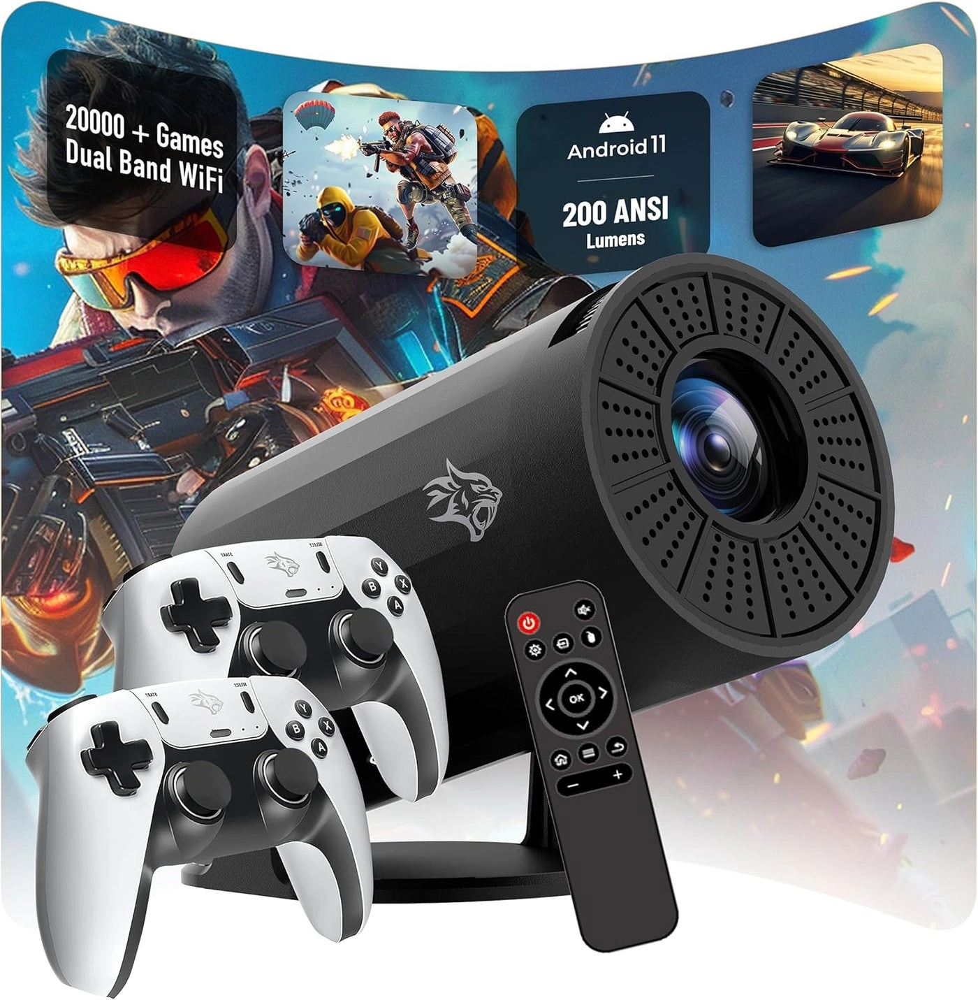 4K Gaming Projector PDX639-BK 150-200 ANSI Lumens