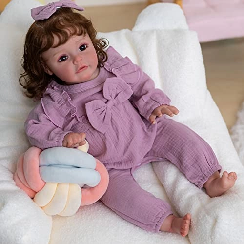 Sue-Sue Reborn Baby Doll - 60 cm Leather Brown Eyes
