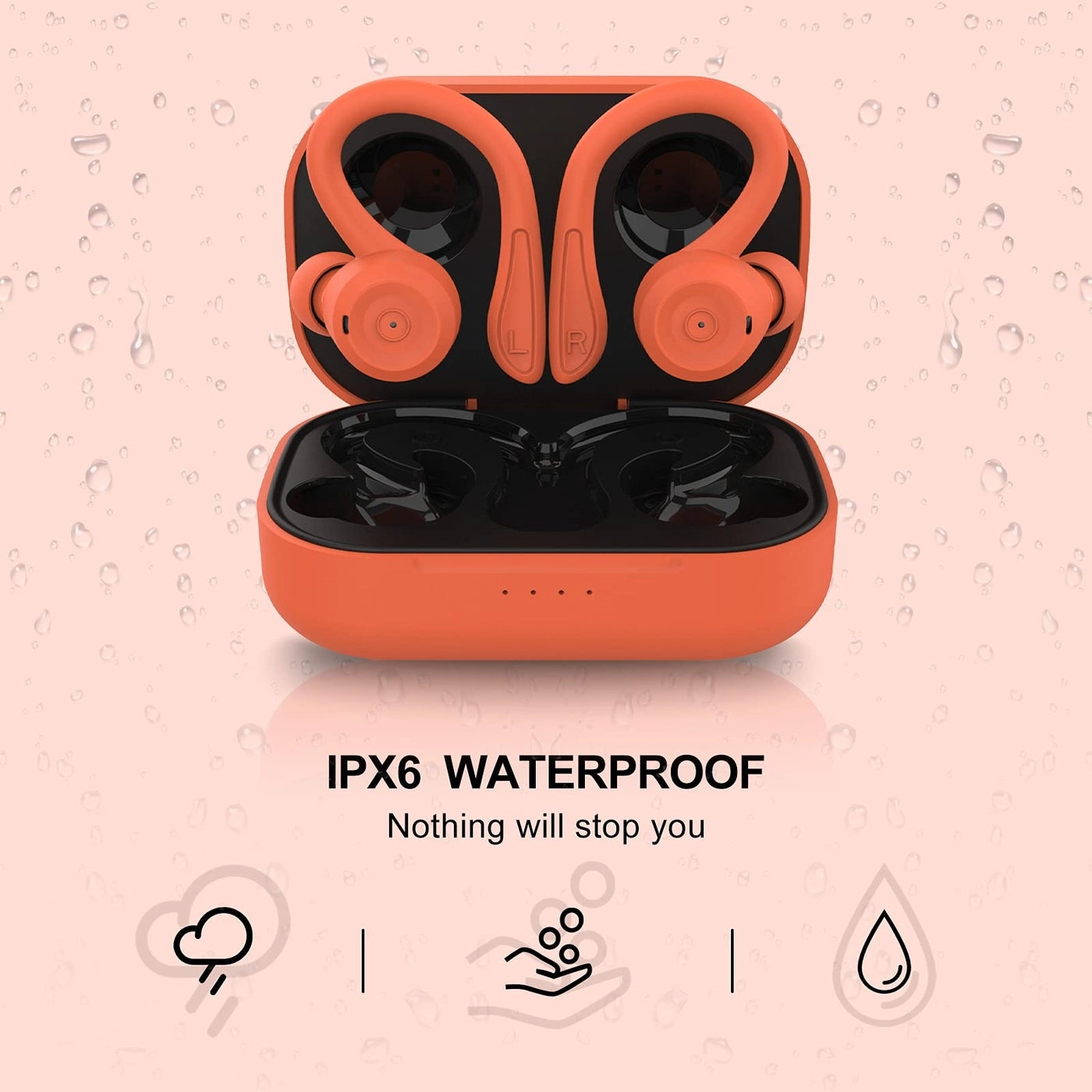 Earbuds with hook Wireless Earbud