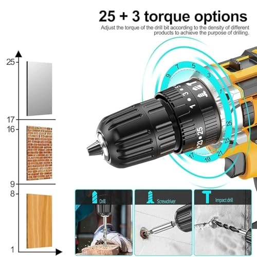 48V Cordless Drill - 186 Lbf torque 700 RPM