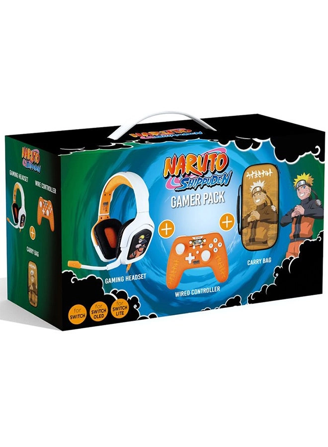 Konix Gaming Headset + Wired Controller + Protective Cover + Storage Case + Charging Cable + Storage Bag - Nintendo Switch